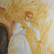 Alcune immagini di Casa Emmaus - Affresco 'San Luigi Orione' di Suor Elisa Galardi, agosto 2010