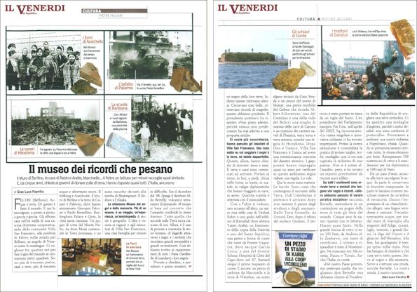 Il Venerdì di Repubblica - Il museo dei sogni che pesano